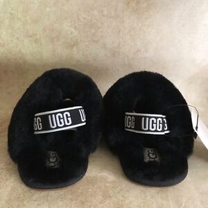 UGG Black Fuzzy Baby’s Slippers